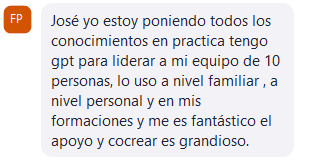 Testimonio de estudiante 12