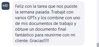 Testimonio de estudiante 13