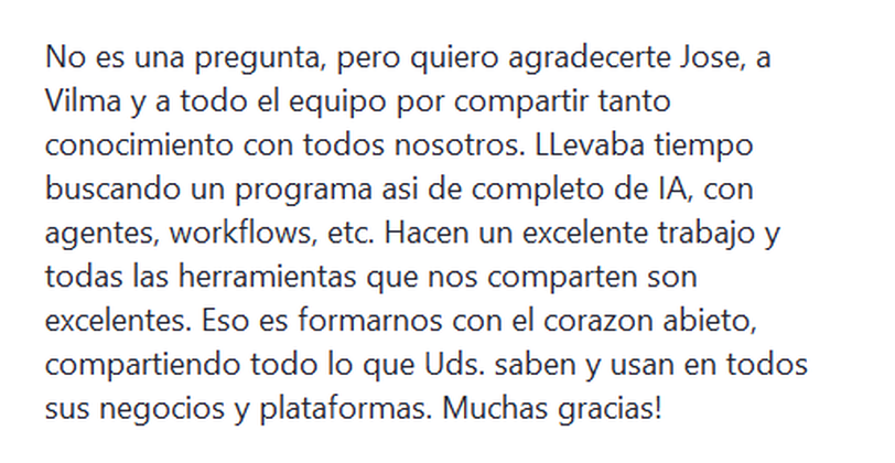 Testimonio de estudiante 24