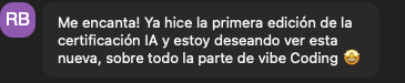 Testimonio de estudiante 29