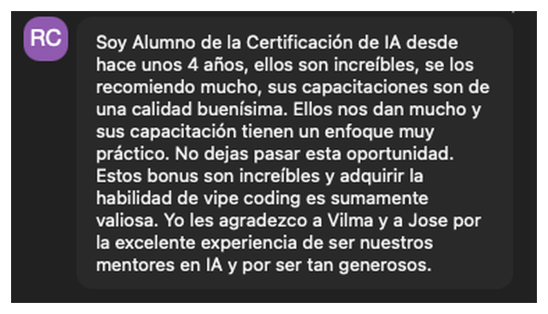 Testimonio de estudiante 31